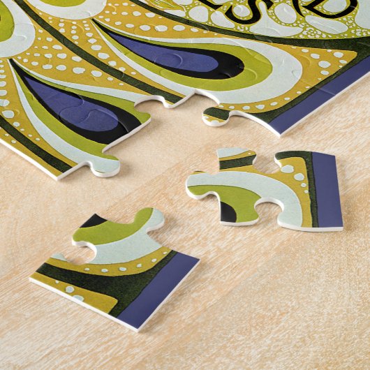  Art Nouveau, Macmillan's Peacock Feather Legpuzzel (Zijkant)