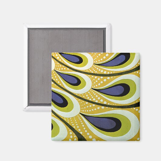  Art Nouveau, Macmillan's Peacock Feather Magneet (Voorkant / Achterkant)