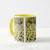 Art Nouveau, Macmillan's Peacock Feather Mok (Voorkant links)