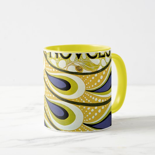 Art Nouveau, Macmillan's Peacock Feather Mok (Voorkant rechts)