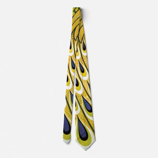 Art Nouveau, Macmillan's Peacock Feather Stropdas (Achterkant)