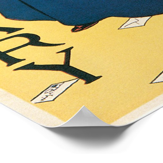  Art Nouveau magazine cover februari Poster (Hoek)