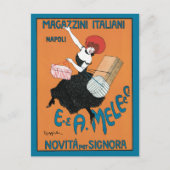  Art Nouveau Magazzini Italiani van Capiello Briefkaart (Voorkant)