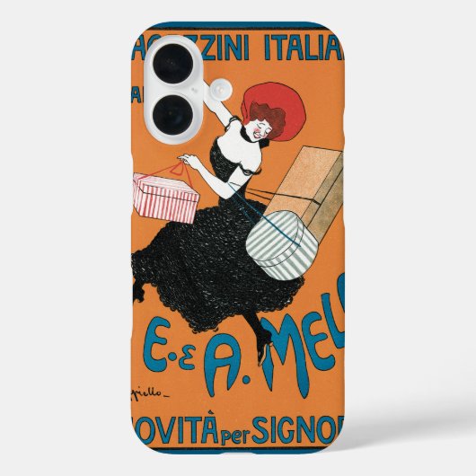  Art Nouveau Magazzini Italiani van Capiello Case-Mate iPhone Case (Achterkant)