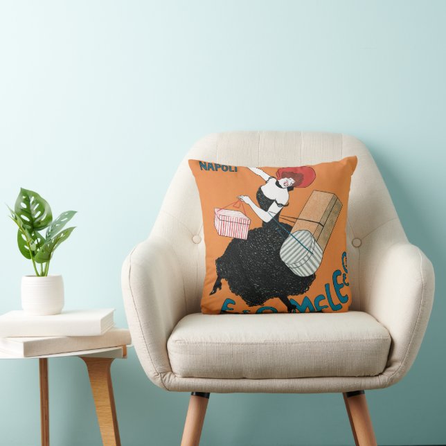  Art Nouveau Magazzini Italiani van Capiello Kussen (Stoel)