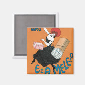  Art Nouveau Magazzini Italiani van Capiello Magneet (Voorkant / Achterkant)