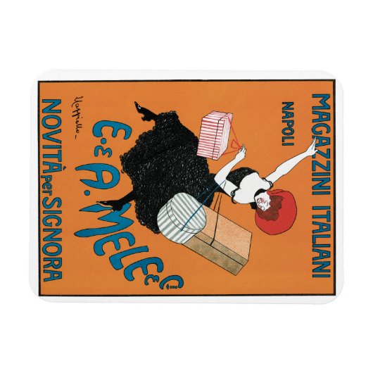  Art Nouveau Magazzini Italiani van Capiello Magneet (Horizontaal)