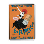  Art Nouveau Magazzini Italiani van Capiello Magneet (Verticaal)