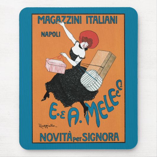  Art Nouveau Magazzini Italiani van Capiello Muismat (Voorkant)