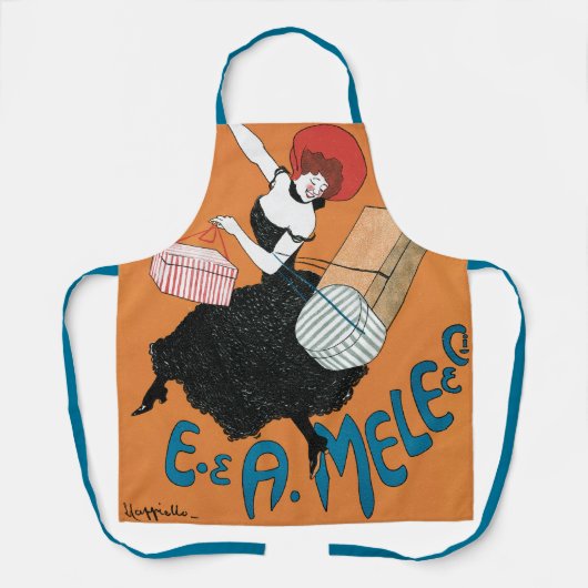  Art Nouveau Magazzini Italiani van Capiello Schort (Voorkant)