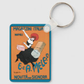  Art Nouveau Magazzini Italiani van Capiello Sleutelhanger (Achterkant)