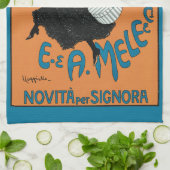 Art Nouveau Magazzini Italiani van Capiello Theedoek (Gevouwen)