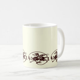 Art Nouveau Magical Dragon Design Koffiemok