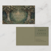  Art Nouveau Magisch Houtland Visitekaartje (Voorkant / Achterkant)