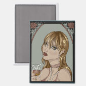 Art nouveau magneet (Voorkant / Achterkant)