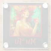 Art Nouveau Mai Tai Glazen Onderzetter (Achterkant)