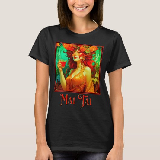 Art Nouveau Mai Tai T-shirt (Voorkant)