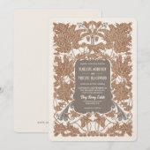 Art Nouveau Majestic Oak Wedding Kaart (Voorkant / Achterkant)