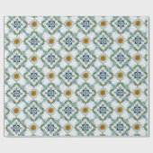  Art Nouveau Majolica Tegel Cadeaupapier (Vlak)