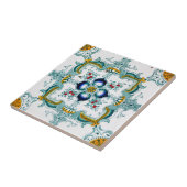 Art Nouveau Majolica Tegel Pattern Tegeltje (Zijkant)