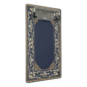 Art nouveau, marineblauw, goud, antiek, belle époq mini klembord (Schuin)