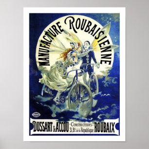 Art Nouveau Masterstuk: fietsen: Roubaisien Poster