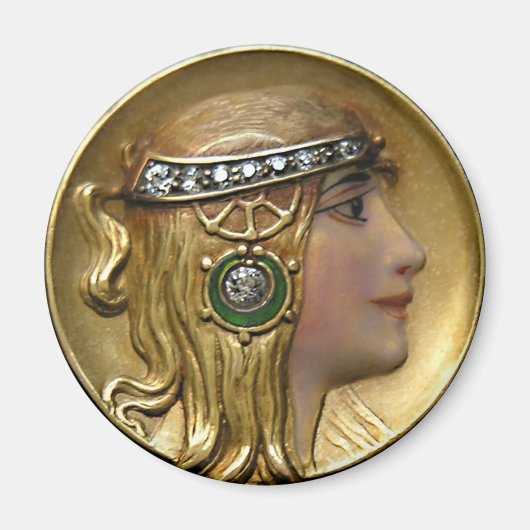 Art Nouveau Medallion Magneet (Voorkant)
