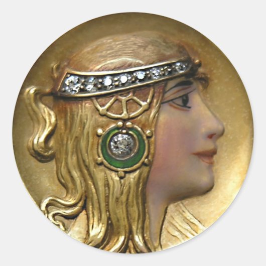 Art Nouveau Medallion Sticker (Voorkant)