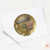 Art Nouveau Medallion Sticker (Envelop)