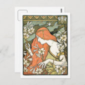 Art Nouveau-meesterwerk: Paul Berthon Ermitage Briefkaart (Voorkant / Achterkant)