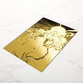 Art Nouveau Meisje Met Schitterende Ster Quinceañe Folie Uitnodiging (Gedraaid)