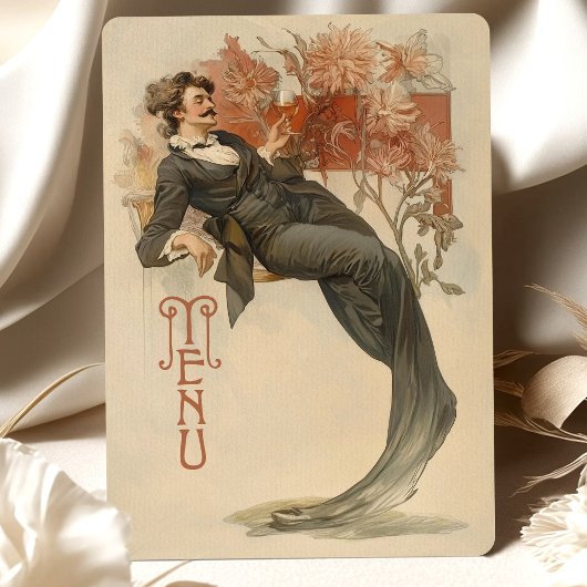 Art Nouveau Menu Kaart