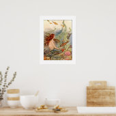 Art Nouveau Mermaid Poster/print 18x24 Poster (Keuken)