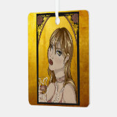 Art nouveau metalen ornament (Voorkant links)