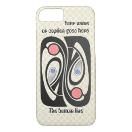 Art Nouveau Mid-Century MashUp (gepersonaliseerd) Case-Mate iPhone Case