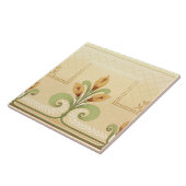 Art Nouveau Missie Stijl Bloemen Boeket Frieze Tegeltje (Zijkant)
