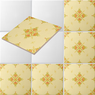 Art Nouveau Mission Style Banden van Tulpen patroo Tegeltje