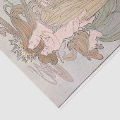 Art Nouveau Moeder Kinderen Zee Queen Decoupage Tissuepapier (Detail)