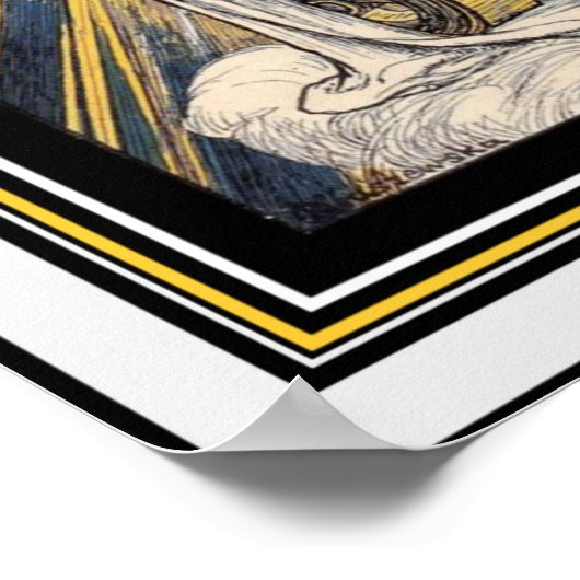 Art Nouveau Moeder Natuur 16 x 20 Poster (Hoek)