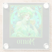 Art Nouveau Mojito Glazen Onderzetter (Achterkant)