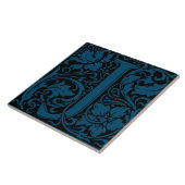 Art Nouveau Monogram Brief J van William Morris Tegeltje (Zijkant)