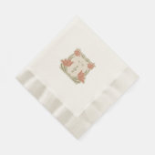 Art Nouveau Monogram Initialen Tafeldecor Servet (Hoek)