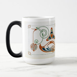 Art Nouveau Monogram schilderij van Mucha Magische Mok