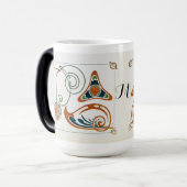  Art Nouveau Monogram schilderij van Mucha Magische Mok (Voorkant links)