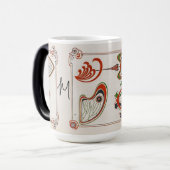  Art Nouveau Monogram schilderij van Mucha Magische Mok (Voorkant links)