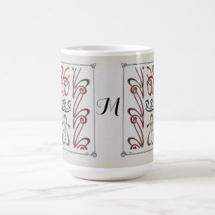  Art Nouveau Monogram schilderij van Mucha Magische Mok