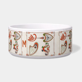 Art Nouveau Monogram schilderij van Mucha Voerbakje