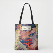  Art Nouveau Mooie Zeemeermin Gepersonaliseerd Tote Bag (Voorkant)
