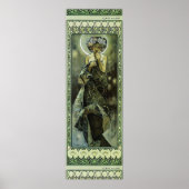 Art Nouveau Moon beroemd gemaakt door Alphonse Mu Poster (Voorkant)