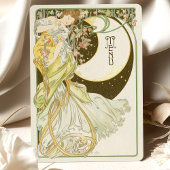 Art Nouveau Moonlit Wedding Menu Kaart